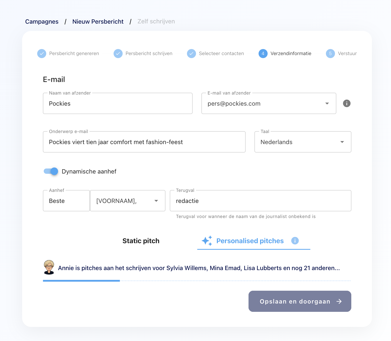 Ready in seconds for hundreds of journalists