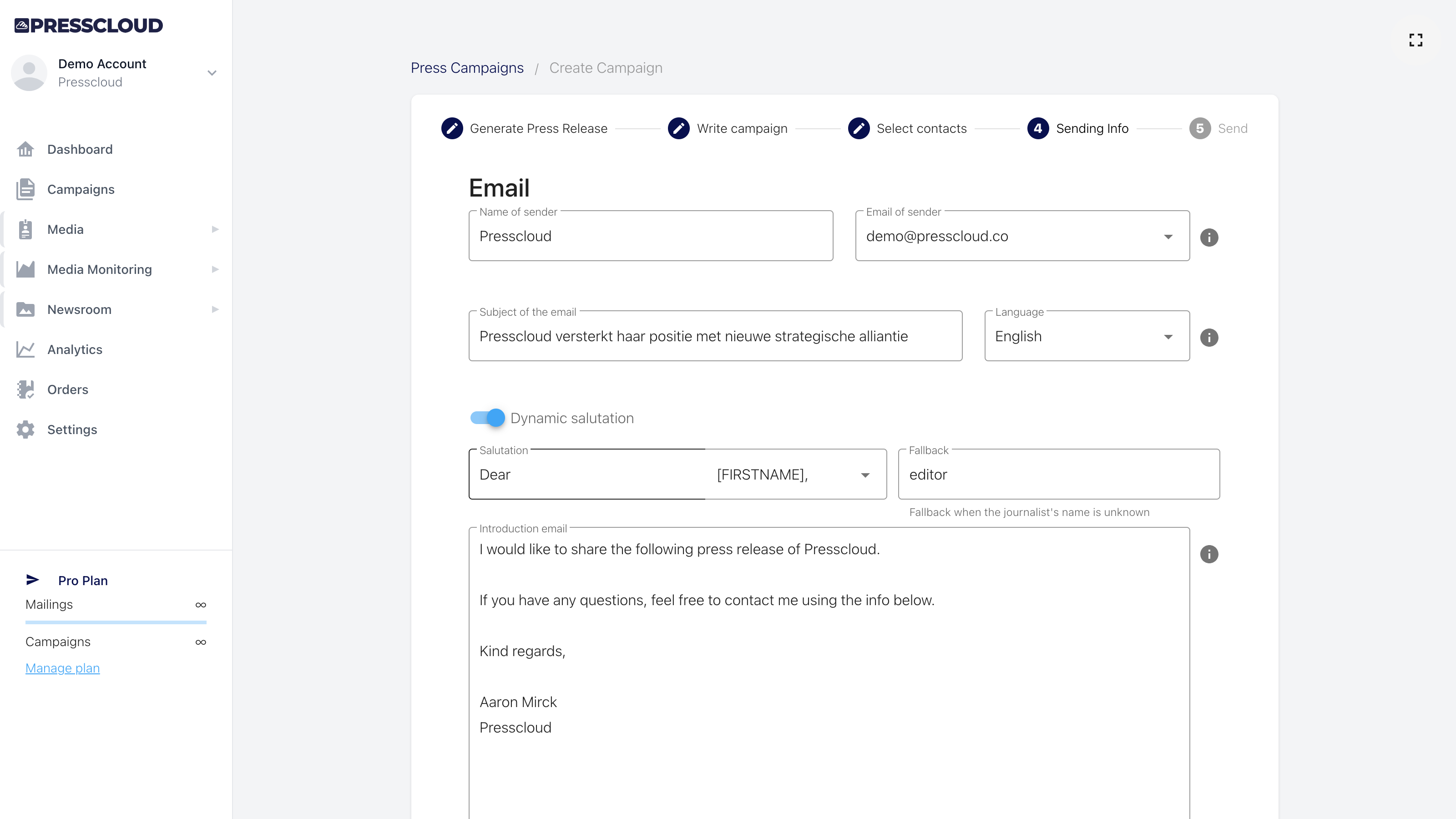 AI writes a unique opening sentence for each journalist